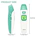 Baby Thermometer - ALOFOX Forehead and Ear Thermometer For Fever - 2 Mode and Infrared Digital Thermometer Suitable For Baby and Adults FDA and CE Approved- Green