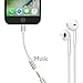 Lxyugg Lightning Audio Adapter for iPhone 7 and iPhone 7 Plus.[White][2-PACK]
