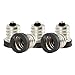 Electop E12 to E11 Lamp Socket Adapter Bulb Base Converter LED Light Holder(5 Pack)
