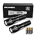 2 Pack LED Tactical Flashlight, PUAIDA Military Grade Tac Light with Batteries – Waterproof and Zoomable Flashlights with 5 Modes - Ultra Bright Handheld Torch Flash Lights for Camping, Hiking