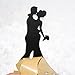 Funny Bride Groom and Pet Cake Topper