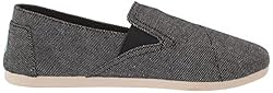 TOMS Women's Redondo Loafer Flat, Black Twill
