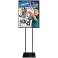 Floor Standing Poster Display Stand - 22x28 Inch Sign Holder With Black Finish