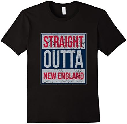 Mens Straight Outta New England Football Shirt XL Black