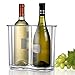 Prodyne Twin-Chill 2 Bottle Iceless Wine Cooler, Clear