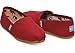 TOMS Women's Canvas Classic Red 001001B07-RED (Size: 8)