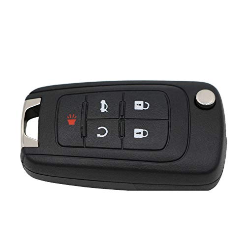Keyless Remote 5 Button Flip Car Key Fob for Vehicles That Use FCC OHT01060512 Replacement for part numbers: 13504199, 20979468, 13574863, 13500221, 5912545 Fits 2010-2017 Buick Allure Encore Lacrosse