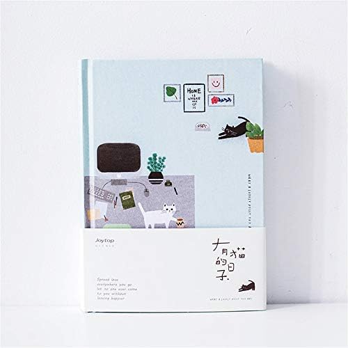Hand-painted Japanese Cat Stationery Set Notebook Pen Set Diary Day Planner Notebook Gift Handbook Stationery School Supplies Learning Gift Child Girl Pink (Color : C)