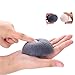 Konjac Sponges Natural Activated Bamboo Charcoal Makeup Cellulose Sponge For Face Cleansing Exfoliating Sensitive Skin Remover with Silicone Sponge Gift Set (4pcs Pack)