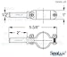 SeaLux 316 Stainless Steel Clamp-On Oar Lock 1/2