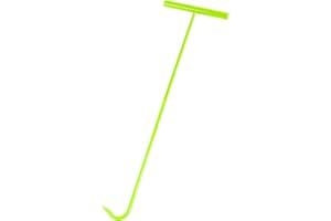 Iweshal Handy Lifting Hook, Heavy Duty 32" Manhole Cover Hook, Solid Steel Chrome Plated Lifting Hook, Lift Manhole Covers, Hooks for Lifting Moving and Pulling (2 Sections Design)