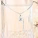 JewelrieShop Super Bling Bling Classic Design Cubic Zirconia Round Shape Pendant Necklace