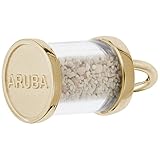Gold Plated Aruba Sand Capsule Charm, Charms for