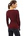 PattyBoutik Women's Keyhole Long Sleeve Ribbed Sweater