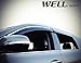 WellVisors Side Window Wind Deflector Visors - Made for and Compatible with Kia Sorento 16-up 2016 2017 with Chrome Trim
