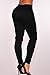 Sidefeel Women Denim Destroyed High-waist Skinny Jeans X-Large Black