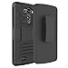 LG G3 Case (5.5 inch), Zenic(TM) Hybrid Dual Layer Armor Defender Full-Body Protective Case Cover with Kickstand & Belt Clip Holster Combo for LG G3 (Black)