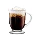 KooK Café Coffee Or Tea Glass Hot Mugs Set 15oz (Set Of 4)