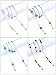 Hestya 4 Pieces Acrylic Eyeglass Neck Cord Beaded Reading Glasses Sunglasses Chains and Straps Eyewear Holder for Women, 4 Colors