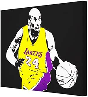 - Kobe Bryant baloncesto NBA Lakers – impresión sobre Lienzo, Stretched
