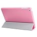 BESDATA Ultra Thin Magnetic Smart Cover (Wake/Sleep Function) & Clear Back Case for iPad Mini 2 / Mini 3 (with Retina Display) + Screen Protector + Cleaning Cloth + Stylus (Pink)