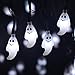 LEVIITEC Solar Halloween Decorations String Lights, 30 LED Waterproof Cute Ghost LED Holiday Lights for Outdoor Decor, 8 Modes Steady/Flickering Lights [Light Sensor] 19.7ft Cool White