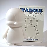 Waddle DIY Do-It-Yourself Blank White Designer Vinyl Mini Figure