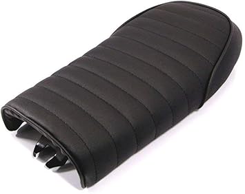 Black Universal Scrambler Brat Bike Motorcycle Motorbike Seat Amazon Co Uk Car Motorbike