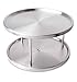 Ideas In Motion 2-Tier Revolving Lazy Susan Trays, Stainless Steel