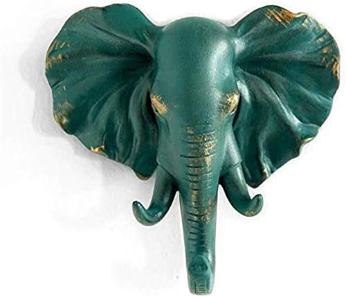 Hanger Wall Hook Decor Wall Mounted Coat Clothes Hook Rack Wall Hook For Home Animal Elephant Head Shape Resin Decorative Single Wall Sculptures Home Ornament House Hold Accessories 0101