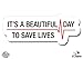 GT Graphics Grey's Anatomy Beautiful Day to Save Lives - Vinyl Sticker Waterproof Decal