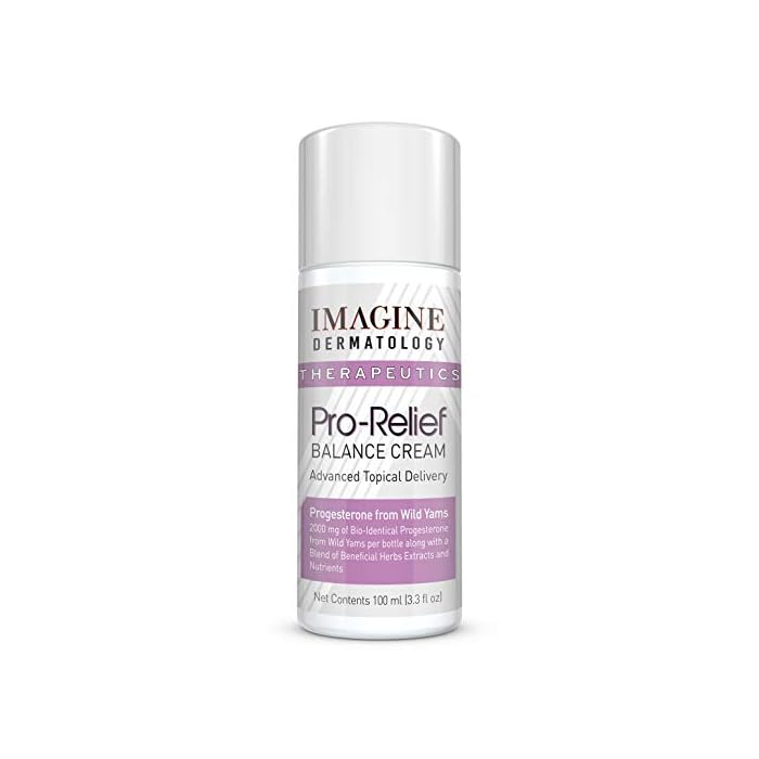 Imagine Dermatology Bio-Identical Progesterone 2000mg, 100 Pump Doses, Micronized USP from Wild Yam Pro-Relief Cream…