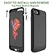 iPhone 7 8 6 6s Battery Case, Proker 4000mAh Ultra Slim Extended Rechargeable Charger Case External Battery Pack Portable Power Bank Protective Charging Case for iPhone 7 8 6 6s (4.7inch) Black