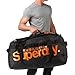 Superdry Tarp Kitbag Rucksack Tarpaulin Holdall/Luggage Gym Bag - Black/Orange