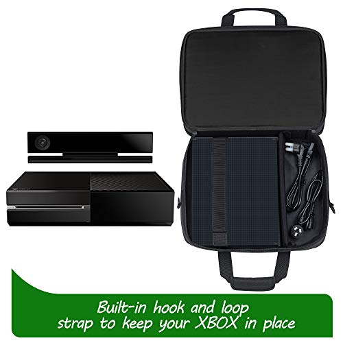 CURMIO Travel Carrying Case Compatible with Xbox One/ Xbox One X/ Xbox