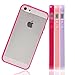 iPhone SE 5s 5 Case, Wisdompro® 3 Packs Colorful Soft TPU Gel + Clear Hard PC Hybrid Bumper Protective Case Covers for Apple iPhone 5/5s/SE