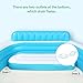 Sable Inflatable Pool, Blow Up Swimming Pool, for Family Party Water Sports with Backrest and Built-in Bench, Blue & White
