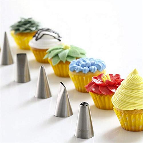 35PCS Russia Piping Icing Nozzles Tulip Rose Flowers Petal Pastry Tips DIY Cupcake Cake Decorating Dessert Baking Tools