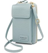 HNOOM Bolso de Teléfono Móvil para Mujer Cartera Movil Cuero PU bolso para  Movil y Cartera Pequeño Bolsa Bandolera con Ranuras para Tarjeta y  Cremallera Billeteras de Mujer (Azul) : Amazon.es: Equipaje