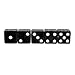 Honbay 100 Pack 8mm Black Dice with White Pips Dots for Board Games, Activity, Casino Theme, Party Favors, Toy Gifts