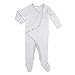 Cashew Kidswear Organic Cotton Footie Footed Sleeper Pajama (9 - 12 Months, Grey)