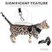 SCIROKKO Cat Harness and Leash Set - Escape Proof Adjustable Puppy Harness for Outdoor with Reflective Strap, Soft Mesh with Metal Clip Cat Walking Jacket for Kitten Rabbit