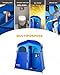 KingCamp 2-Room Easy Up Portable Dressing Changing Room Shower Privacy Shelter Tent with Rain Fly (2 Room Support 2.6 Gallon)