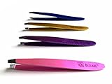 Slant Tweezers - Bellabe professional stainless steel slant tip tweezers are the only precision eyebrow tweezers that you will ever need! For managing unibrows, unruly brows, and stray hairs.