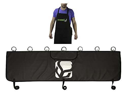 Demon Bicycle Tailgate Pad with Bike Mechanic Apron Combo pack (Large (62