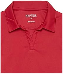 Nautica Girls' School Uniform Short Sleeve