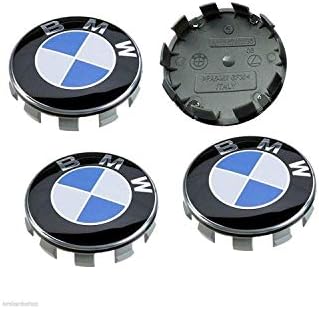 Sinbow 4 x 68mm Alloy Centre Wheel Cover Caps Rim Badge Hub Logo Emblem for BMW