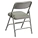 Flash Furniture HERCULES Series Curved Triple Braced & Double Hinged Gray Vinyl Metal Folding Chair