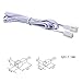 Flexible Extendable Cables for AIBOO LED Under Cabinet Lighting Kit White Cord 60 inch Extension Cords (2-pin White Cords, 4 Packs)