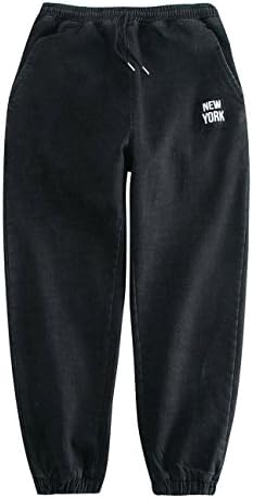 HOLLAGLEE New York Design Loose Fit Jeans Hip Hop Baggy Pants For Boys and Men (Black 631, XXL)